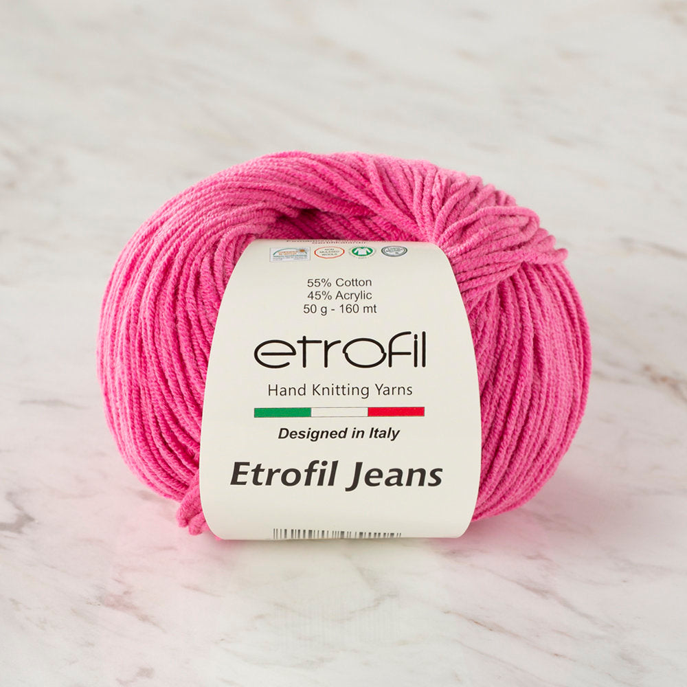 Etrofil Jeans Koyu Pembe El Örgü İpi - 010